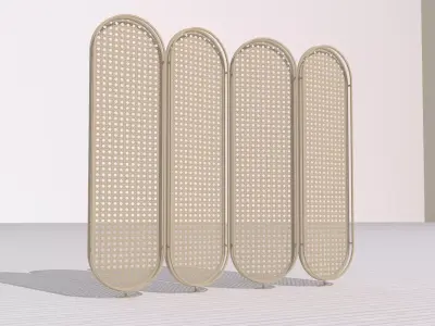 Rattan partition 3D model