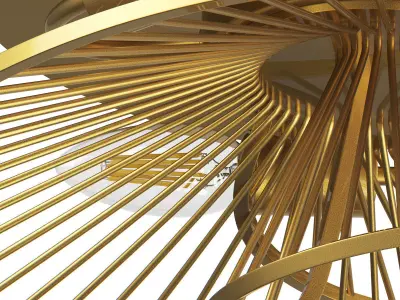 728133 Zeta Lightstar ceiling chandelier 3D model