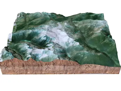 Tieralplistock Alps Switzerland 3D model