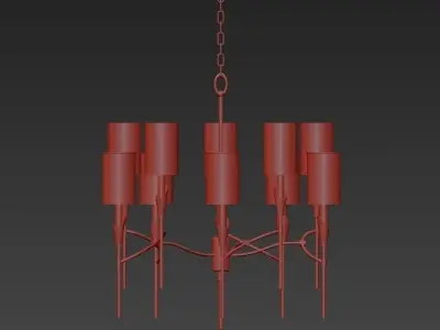 Hudson Valley 1305 Tate 10 Light Chandelier 3D model