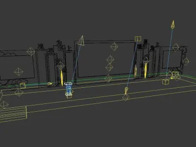 Stage party concert fashion catwalk T station  145 3D model