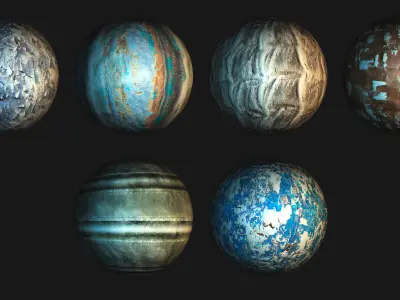 30 worn out copper bronze metal PBR photo seamless 4k textures Texture