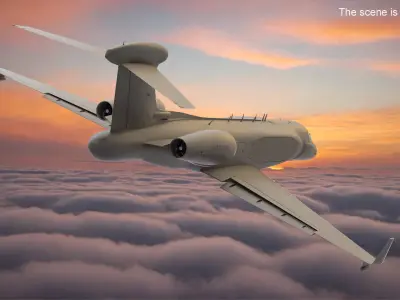  Special Mission Aircraft in Flight 