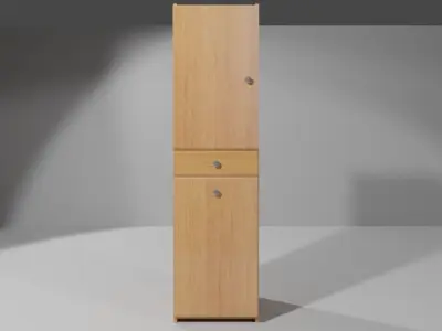 Bathroom Cabinet 1 Low-poly 3D model