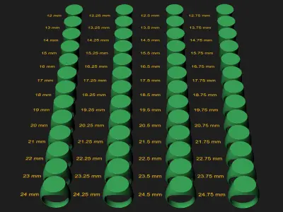 20 mm Signet ring Pack 3D print model