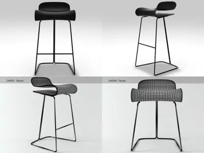 BCN Stool 3D model