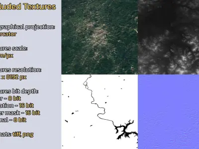 Jilin China City Landscape 3D Model 3D model