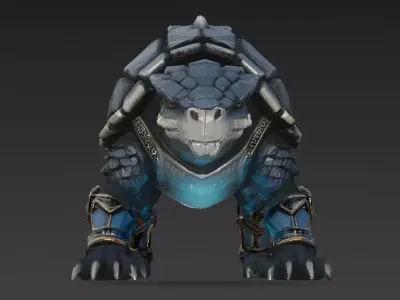Fantasy Animal Creature Bundle 10 Low-poly 3D model