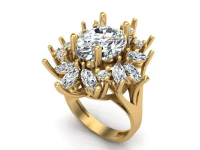Jewelry ring 135 3D print model