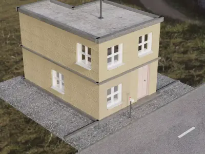 German House 2 Low-poly 3D model