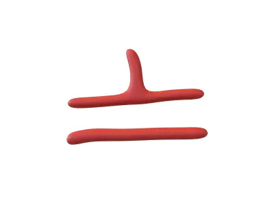 Suzhou Numerals Seven V1 002 Low-poly 3D model