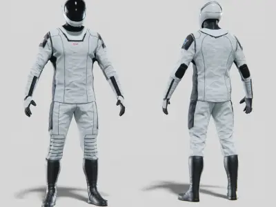 SpaceX Dragon Starman Spacesuit 3D model