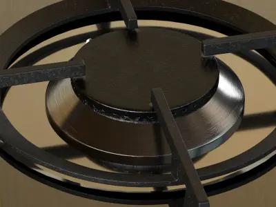 Smeg White Kitchen 3D model