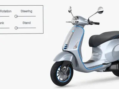  Vespa Elettrica 2019 Rigged Scooter 