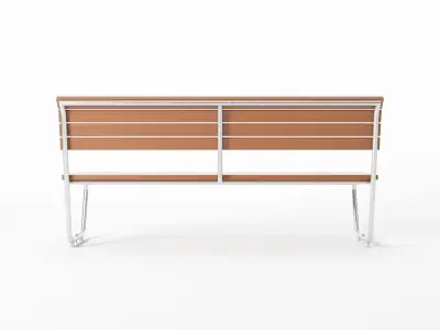 Swiss Park Bench 3D model