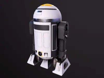 RD3 Star Wars  Low poly  Low-poly 3D model