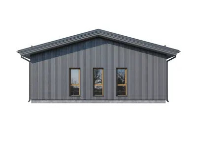 Alpine house Modo 3D model