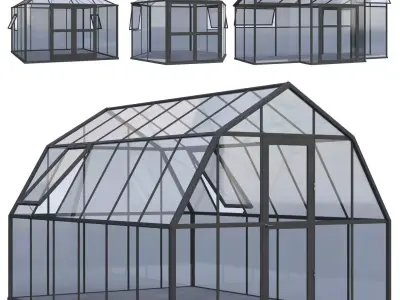 Winter Garden Set01 3D model