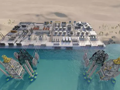 Industrial Factory-Petrochemical-Complex and Oil Gas Rig 3D model