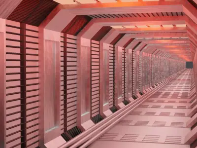 Sci-Fi corrdidor 3D model