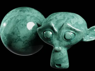 Procedural Aqua Marble Texture PBR Texture