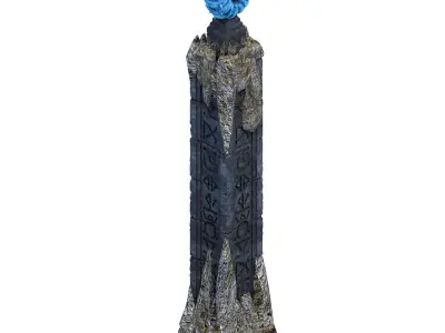 Rocking Hill - Conch Stone Column 3D model