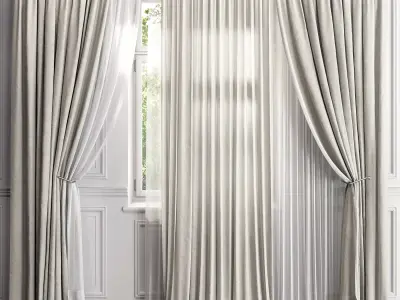 Curtain Set 496C 3D model