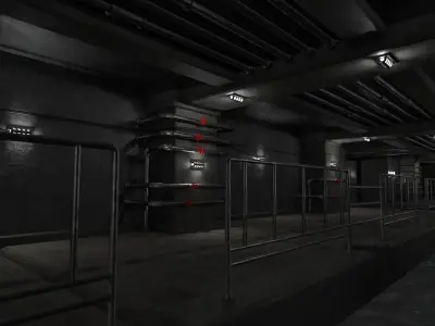 Underground Tunnel 3D Realistic Model 3D model