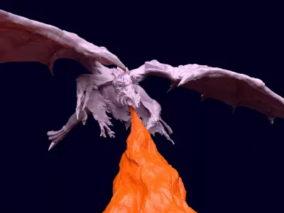 Elden Ring Bayle the Dread lamp Dragon Lamp 3D print model