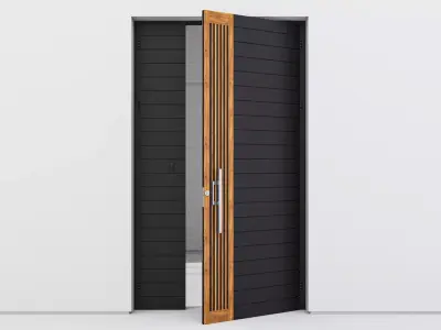 Aluminium door 77 3D model