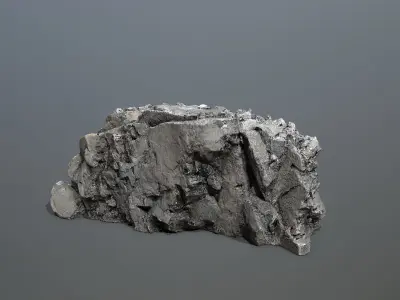Mountain Low-poly 3D model 3