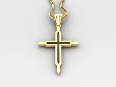 Cross Light Gold 4CP050 3DM STL 3D print model