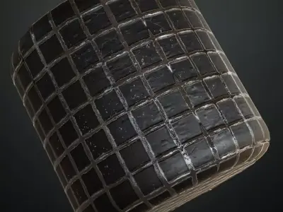 Dark Clean Diamond Tread Plate Metal PBR Seamless Texture purchase