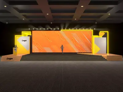 Event Stage 3D model