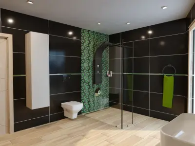 Bathroom 03 Low-poly 3D model