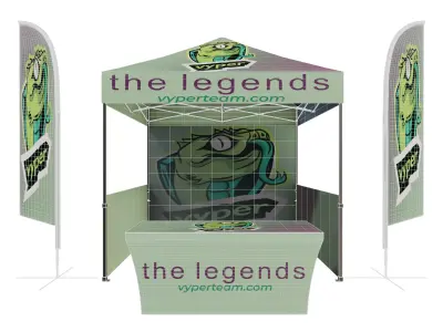 Complete Event Booth Kit 3D model