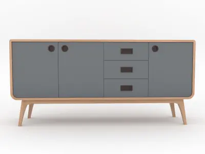 Modern Scandinavian Sideboard 170 Morris 3D model