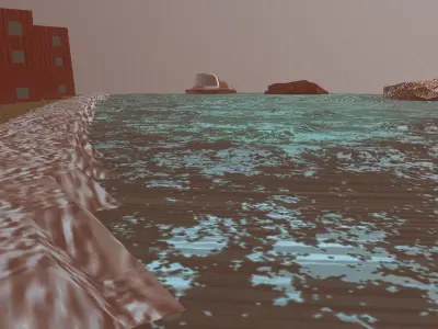 Game Ready Scene Design Low-poly 3D model