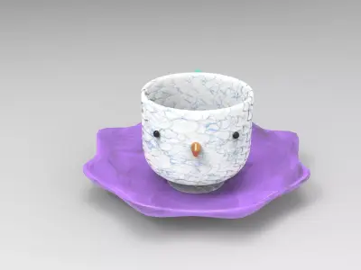 Migo Cups Set Low-poly 3D model