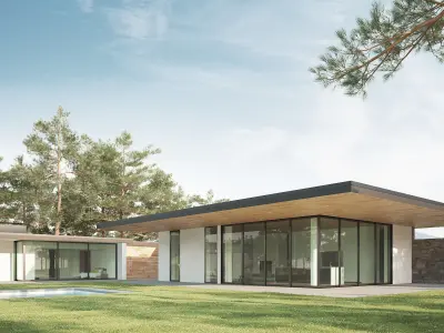 House Set On The Valley 3D model