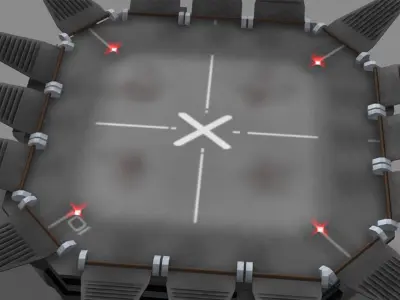 Landing Tower Low-poly 3D model