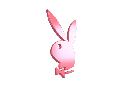 Playboy Logo v1 010 Free low-poly 3D model