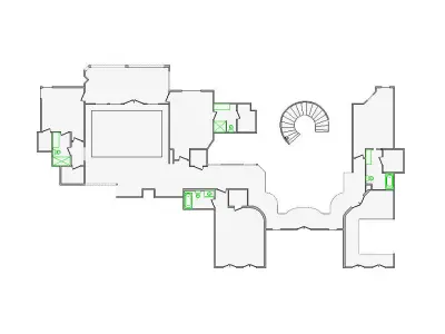  Detailed Interior Sketch - 10001-12000 SF - Xactimate 3D model