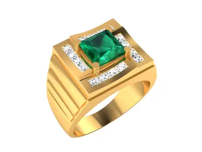 Mens Ring  Render 3dm STL OBJ FBX Details 3D print model get