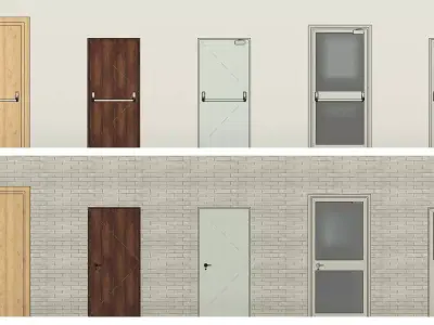 Emergency Exit Door 3D model