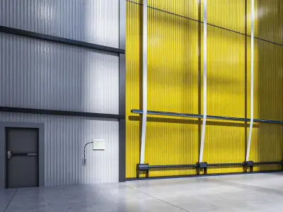 Warehouse 3 top of building 3D model