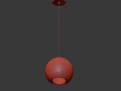 PLEATED CRYSTAL Pendant lamp 3D model