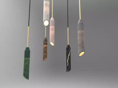 Marble Art Pendant from Design By Us 3D model