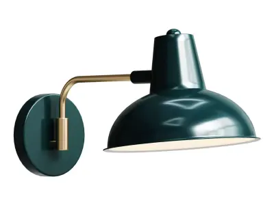 Adjustable wall lamp made of metal and brass Colota 3D model
