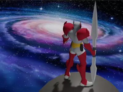 space character Low-poly 3D model